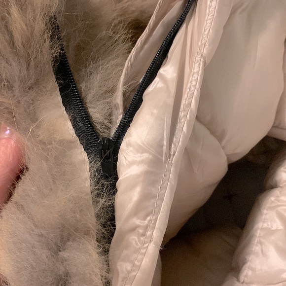 JACKET WITH REAL FUR TRIMMING - PUFFER - Picture 6 of 9